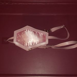 Pink Coffin Backpack with Enamel Pin Pocket